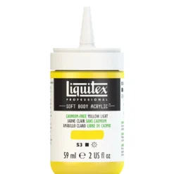 Farba akrylowa Soft Body - Liquitex - Cadmium Free Yellow Light, 59 ml