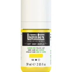 Farba akrylowa Soft Body - Liquitex - Cadmium Free Yellow Light, 59 ml