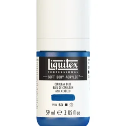 Farba akrylowa Soft Body - Liquitex - Cerulean Blue, 59 ml