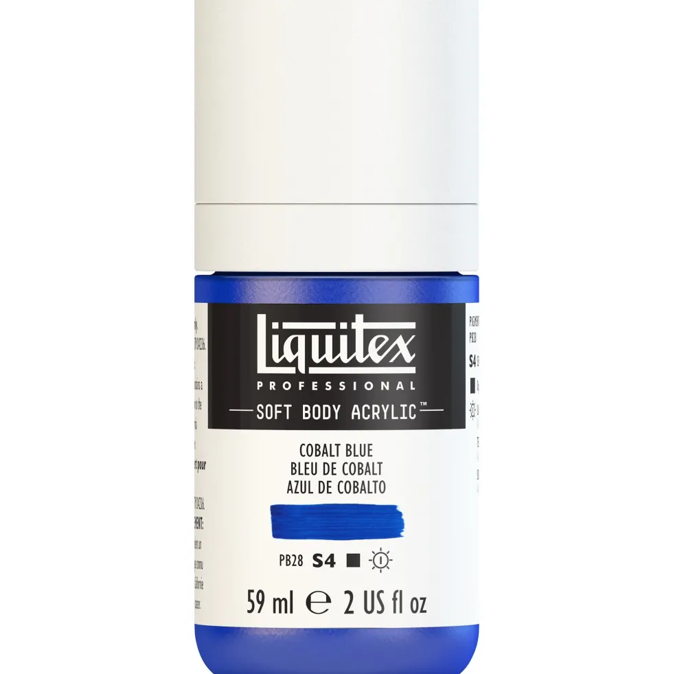 Farba akrylowa Soft Body - Liquitex - Cobalt Blue Row, 59 ml