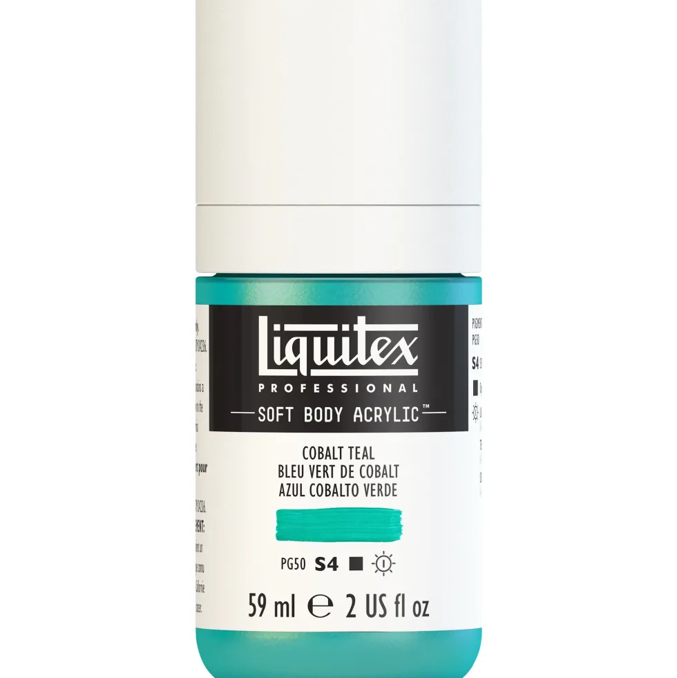 Farba akrylowa Soft Body - Liquitex - Cobalt Teal Row, 59 ml