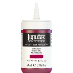 Farba akrylowa Soft Body - Liquitex - Deep Magenta, 59 ml