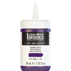 Farba akrylowa Soft Body - Liquitex - Dioxazine Purple, 59 ml