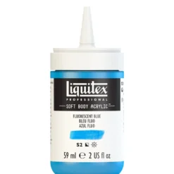 Farba akrylowa Soft Body - Liquitex - Fluo Blue, 59 ml