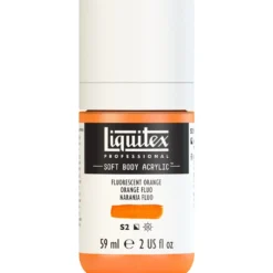 Farba akrylowa Soft Body - Liquitex - Fluo Orange, 59 ml