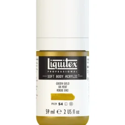 Farba akrylowa Soft Body - Liquitex - Green Gold, 59 ml
