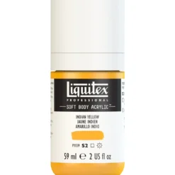 Farba akrylowa Soft Body - Liquitex - Indian Yellow, 59 ml