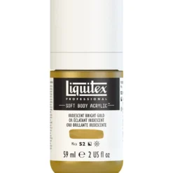 Farba akrylowa Soft Body - Liquitex - Iridescent Bright Gold, 59 ml