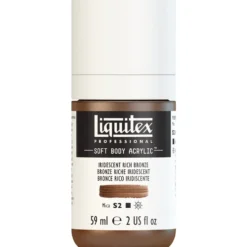 Farba akrylowa Soft Body - Liquitex - Iridescent Rich Bronze, 59 ml