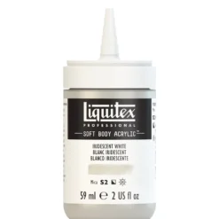 Farba akrylowa Soft Body - Liquitex - Iridescent White, 59 ml