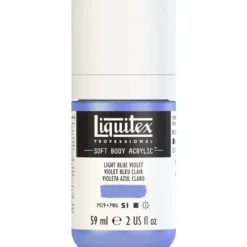 Farba akrylowa Soft Body - Liquitex - Light Blue Violet, 59 ml