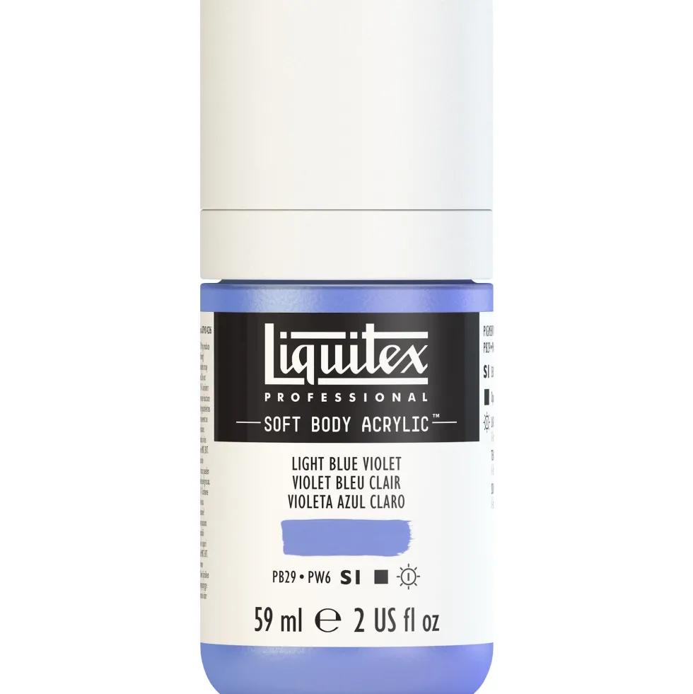 Farba akrylowa Soft Body - Liquitex - Light Blue Violet, 59 ml