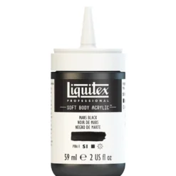 Farba akrylowa Soft Body - Liquitex - Mars Black, 59 ml