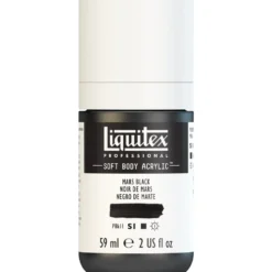 Farba akrylowa Soft Body - Liquitex - Mars Black, 59 ml