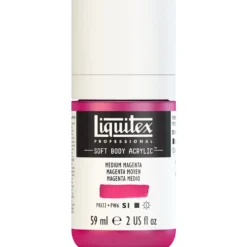 Farba akrylowa Soft Body - Liquitex - Medium Magenta, 59 ml