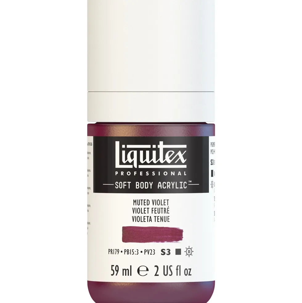 Farba akrylowa Soft Body - Liquitex - Muted Violet, 59 ml