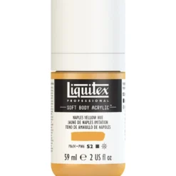 Farba akrylowa Soft Body - Liquitex - Naples Yellow Hue, 59 ml