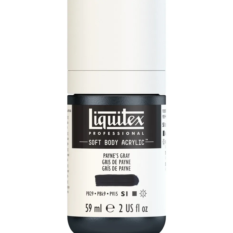 Farba akrylowa Soft Body - Liquitex - Payne's Gray, 59 ml