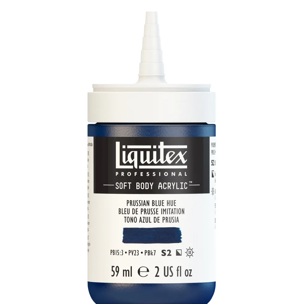 Farba akrylowa Soft Body - Liquitex - Prussian Blue Hue, 59 ml