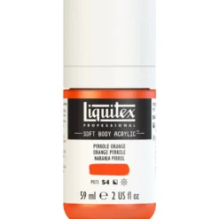 Farba akrylowa Soft Body - Liquitex - Pyrrole Orange, 59 ml