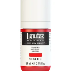 Farba akrylowa Soft Body - Liquitex - Pyrrole Red, 59 ml