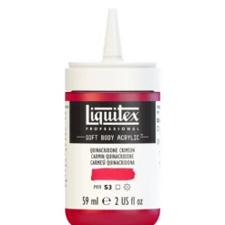 Farba akrylowa Soft Body - Liquitex - Quinacridone Crimson, 59 ml