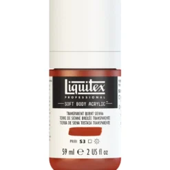Farba akrylowa Soft Body - Liquitex - Transparent Burnt Sienna, 59 ml