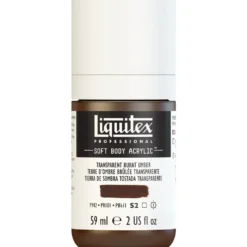 Farba akrylowa Soft Body - Liquitex - Transparent Burnt Umber, 59 ml