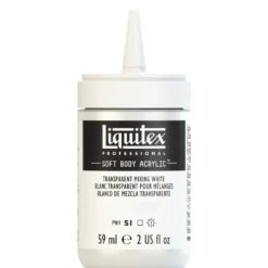 Farba akrylowa Soft Body - Liquitex - Transparent Mixing White, 59 ml