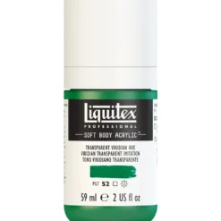 Farba akrylowa Soft Body - Liquitex - Transparent Viridian Hue, 59 ml