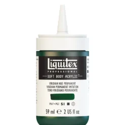 Farba akrylowa Soft Body - Liquitex - Viridian Hue Permanent, 59 ml