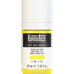 Farba akrylowa Soft Body - Liquitex - Yellow Light Hansa, 59 ml