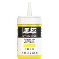 Farba akrylowa Soft Body - Liquitex - Yellow Light Hansa, 59 ml