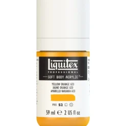 Farba akrylowa Soft Body - Liquitex - Yellow Orange Azo, 59 ml