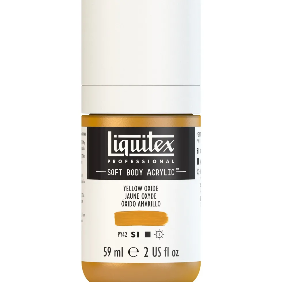 Farba akrylowa Soft Body - Liquitex - Yellow Oxide, 59 ml