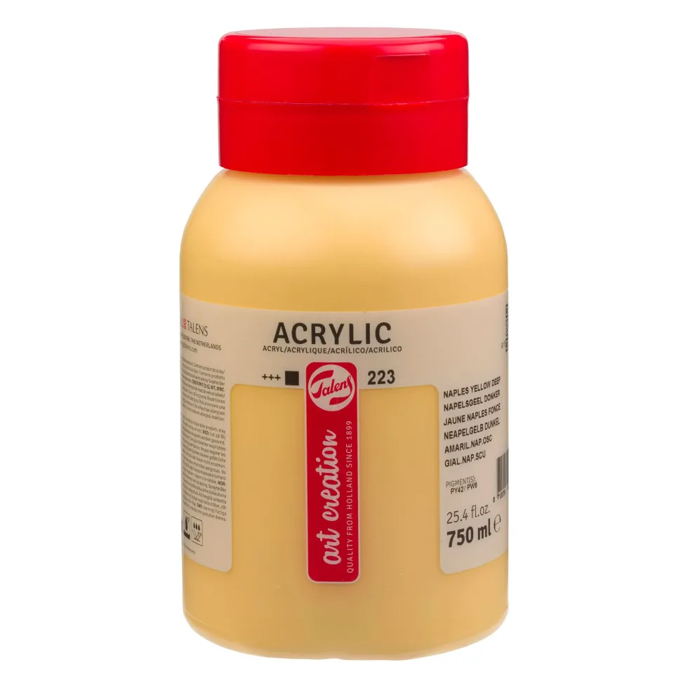 Farba akrylowa - Talens Art Creation - 223, Naples Yellow Deep, 750 ml