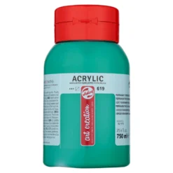 Farba akrylowa - Talens Art Creation - Permanent Green Deep, 750 ml
