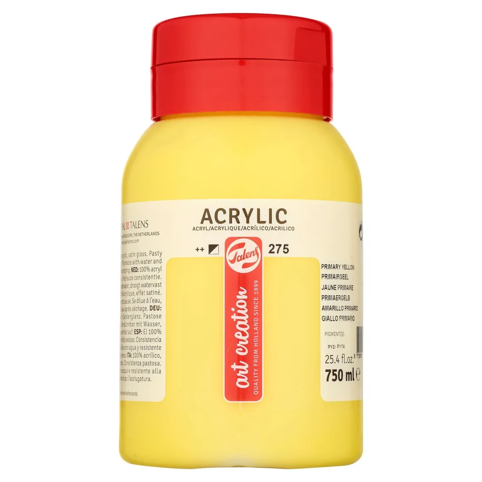 Farba akrylowa - Talens Art Creation - Primary Yellow, 750 ml