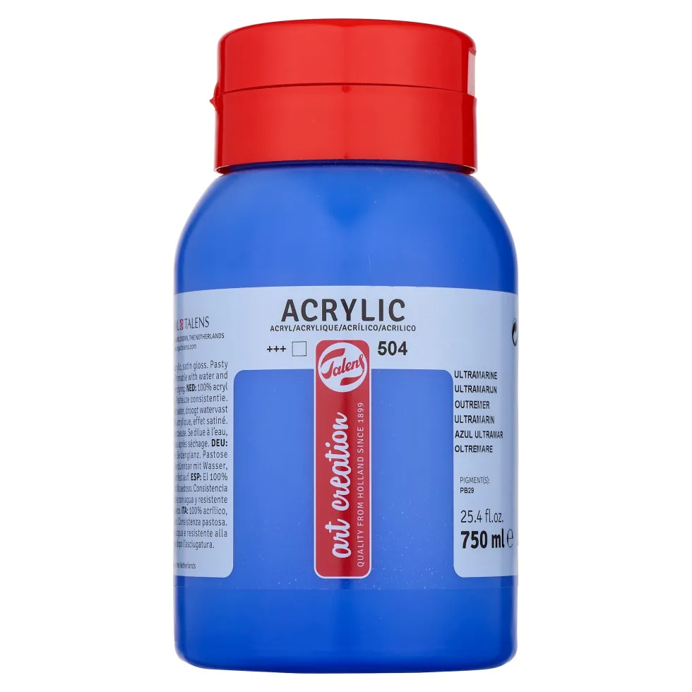 Farba akrylowa - Talens Art Creation - Ultramarine, 750 ml