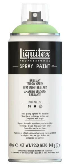 Farba akrylowa w spray'u - Liquitex - Brilliant Yellow Green, 400 ml