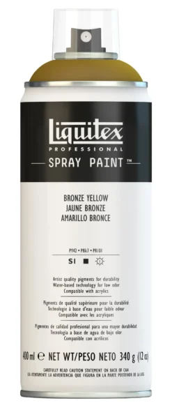 Farba akrylowa w spray'u - Liquitex - Bronze Yellow, 400 ml