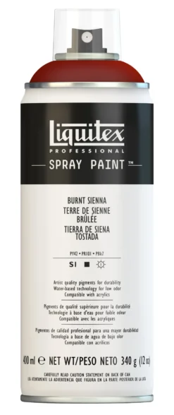 Farba akrylowa w spray'u - Liquitex - Burnt Sienna, 400 ml