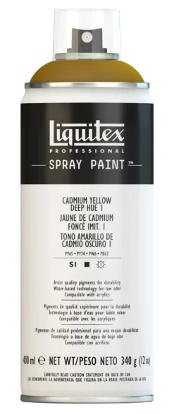 Farba akrylowa w spray'u - Liquitex - Cadmium Yellow Deep Hue 1, 400 ml