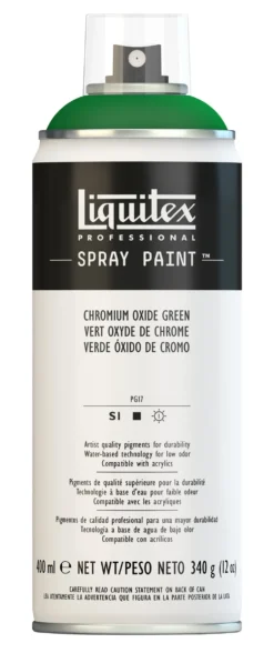 Farba akrylowa w spray'u - Liquitex - Chromium Oxide Green, 400 ml