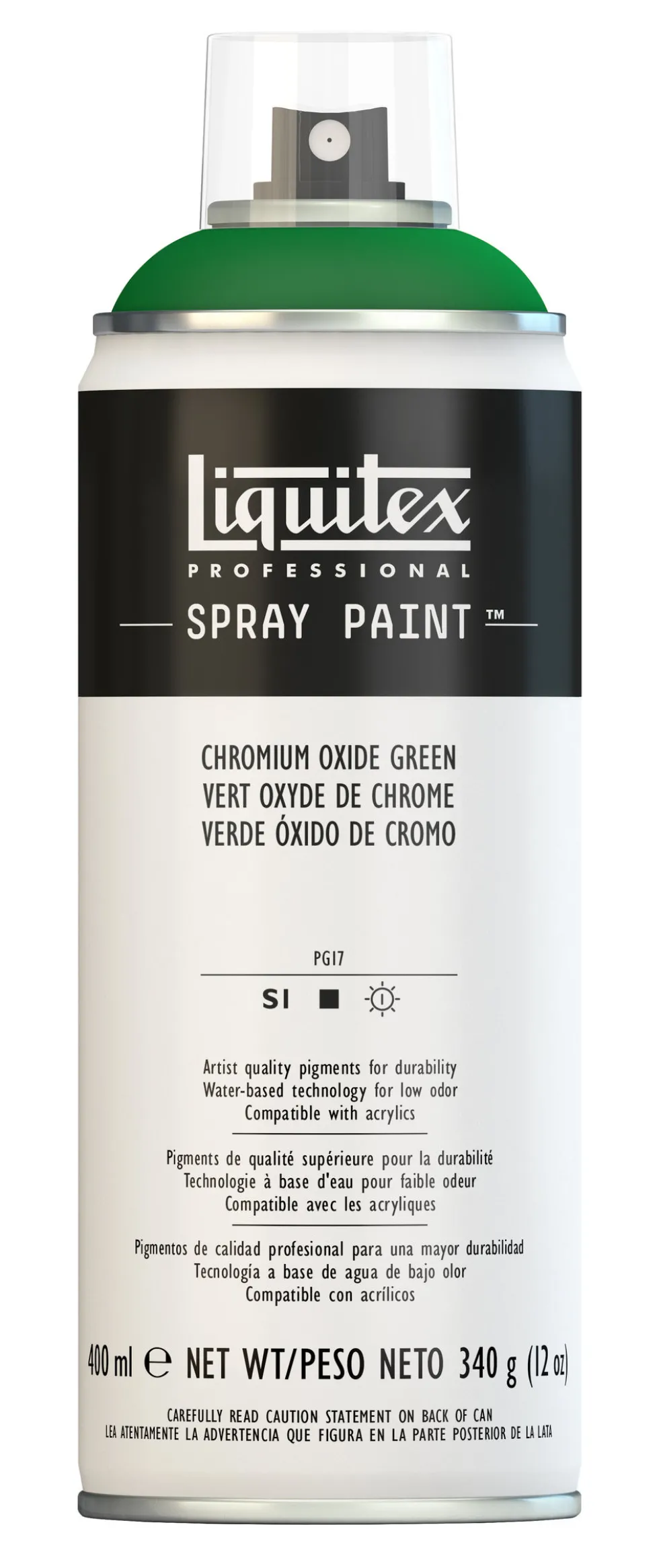 Farba akrylowa w spray'u - Liquitex - Chromium Oxide Green, 400 ml
