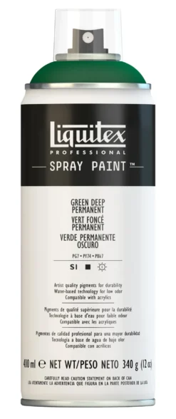 Farba akrylowa w spray'u - Liquitex - Green Deep Permanent, 400 ml
