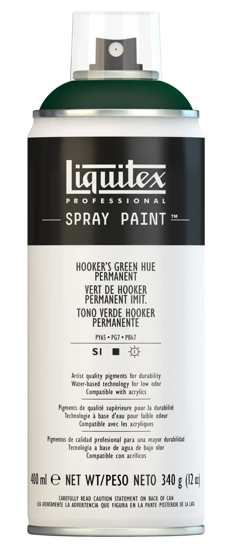 Farba akrylowa w spray'u - Liquitex - Hookers Green Hue Perm, 400 ml