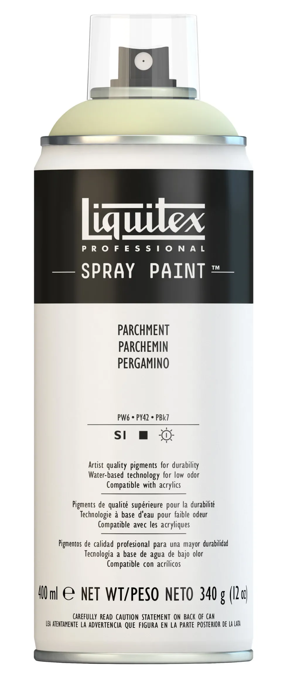 Farba akrylowa w spray'u - Liquitex - Parchment, 400 ml