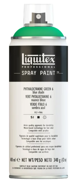 Farba akrylowa w spray'u - Liquitex - Phthalo Green 6, 400 ml