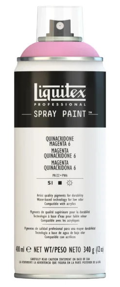 Farba akrylowa w spray'u - Liquitex - Quinacridone Magenta 6, 400 ml